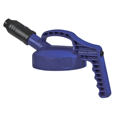100502_Dosierdeckel_Oelkanne_Wartungskanne_stumpy_lid_oil_can_maintenance_can_RAW_International Dosierdeckel für Flüssigkeitsbehälter, mit dickem Auslauf, blau