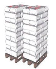 extover-Palette Gefahrgutverpackung - Füllstoff extover Palette 30 Sack