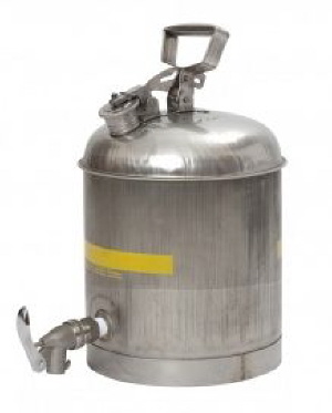 Edelstahl-Entsorgungsbehälter-Flüssigkeitsbehälter 19 Liter mit Zapfhahn
