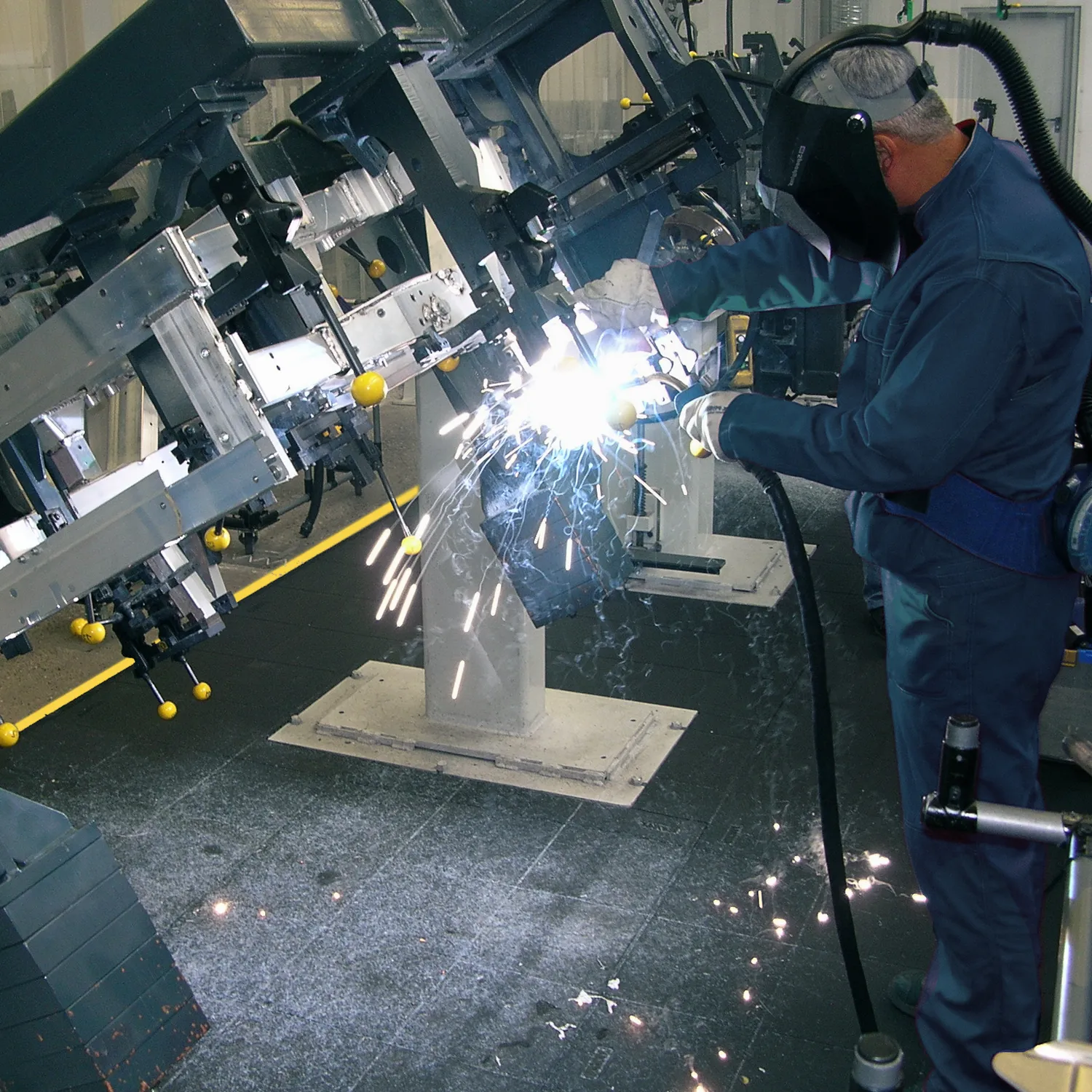 Arbeitsplatzmatte durch Modular -System-Cushion Ease Solid™ Nitrile FR