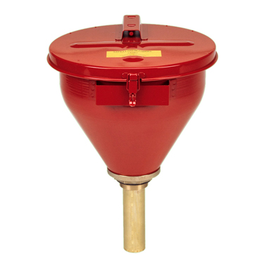 Sicherheitsfasstrichter, Flammsperre  152,4 mm lang, rot