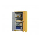 FM Entflammbarer Sicherheitsschrank, F90 Minuten, 170,3 Liter, 2 Türen mit Hybridschluss, gelb