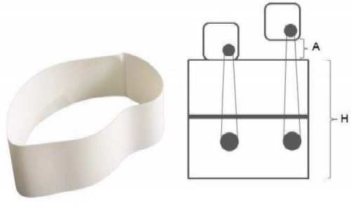 Skimmerband (30 mm), Typ 100-B / 200-B 800 mm Lang