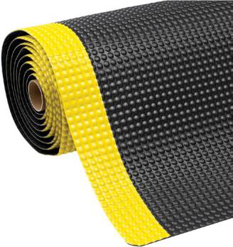 Arbeitsplatzmatte Cushion Trax® (schwarz/gelb): 14 mm, 152 cm per linear meter , eine Ergonomische A