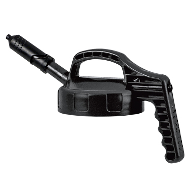 100401_Dosierdeckel_Oelkanne_Abfuellkanne_mini_lid_oil_can_decant_can_RAW_International Dosierdeckel für Flüssigkeitsbehälter, mit dünnem Auslauf, schwarz