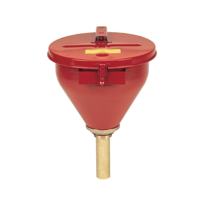 Sicherheitsfasstrichter, Falmmsperre, 152 mm, rot