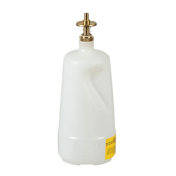 14012_dispensing-can-1-qt-white_justrite_1_3 Spenderflasche 1 Liter mit Messing-Dosierventilen, tranparent