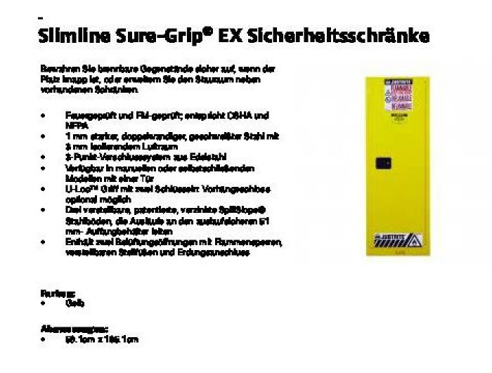 FM Sicherheitsschrank EX 165 x 59 x 86 cm