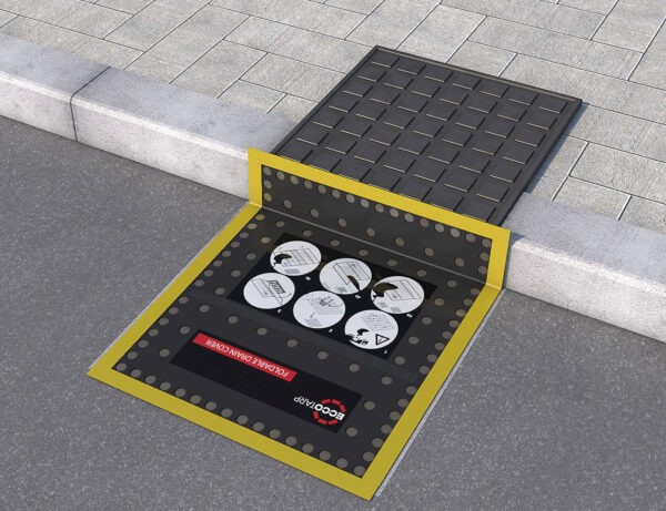 Faltbare Kanalabdeckung