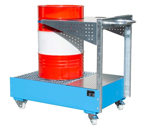 BAUER-Katalog-8-2-DE-pdf-Adobe-Acrobat-Pro-DC-32-bit Fahrbare Auffangwanne aus 3 mm Stahlblech mit Ablage blau