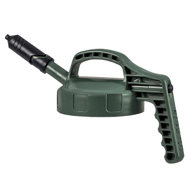 100403_Dosierdeckel_Oelkanne_Abfuellkanne_mini_lid_oil_can_decant_can_RAW_International Dosierdeckel für Flüssigkeitsbehälter, mit dünnem Auslauf, dunkelgrün