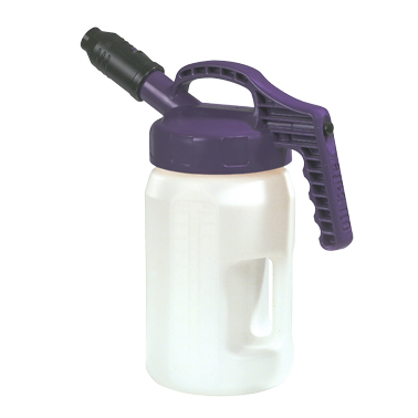 3,0 L Flüssigkeitsbehälter + Dosierdeckel mit  dickem Auslauf, violett