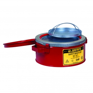 Sicherheits-Tauchbehälter für Kleinteile, 4  Liter in rot , Inklusive Teilekorb.
