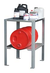 Gebinderegal, verzinkt GR-R mit Fassauflage/Boden Gebinderegal, verzinkt GR-R mit Fassauflage/Boden