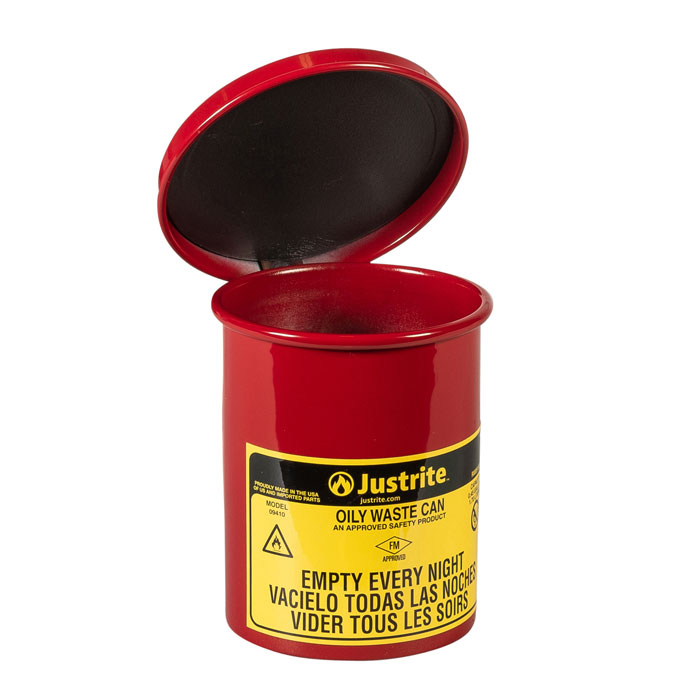 Sicherheits-Abfallbehälter für brennbare Stoffe, 2 Liter, SoundGard in rot