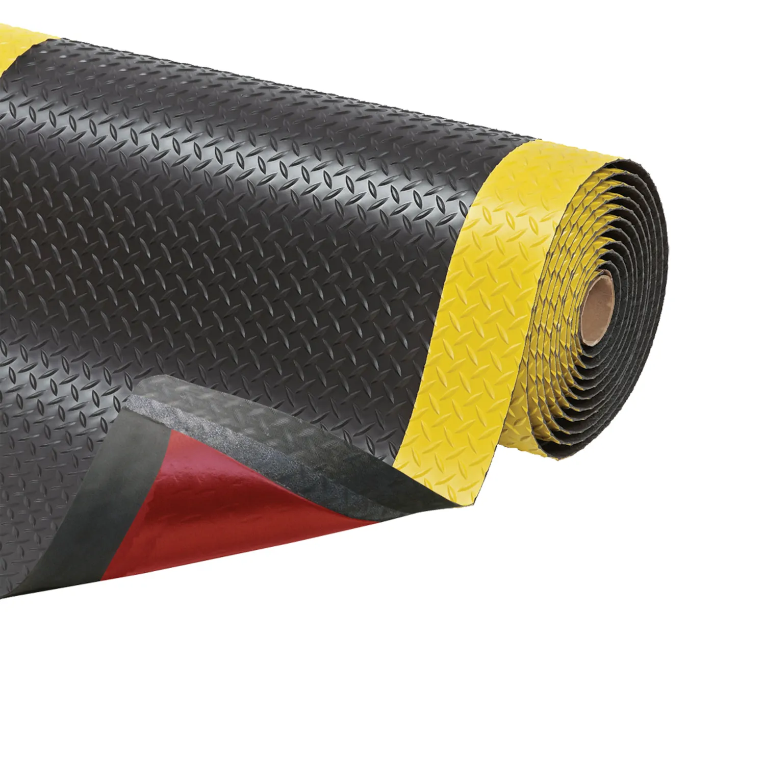 Arbeitsplatzmatte Cushion Trax® (schwarz/gelb): 14 mm, 122 cm per linear meter , eine Ergonomische Arbeitsplatzmatte Arbeitsplatzmatte Cushion Trax® (schwarz/gelb): 14 mm, 122 cm per linear meter , eine Ergonomische Arbeitsplatzmatte