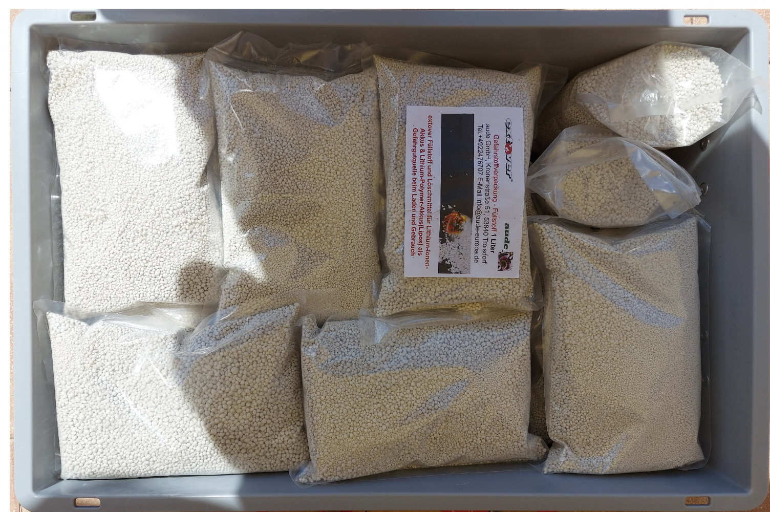 Extover® Feuerlöschgranulat-in UN-Transportbehälter 40 Liter, GGVS