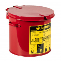 Sicherheits-Abfallbehälter für brennbare Stoffe, 8 Liter, in rot