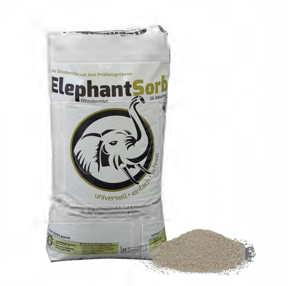 Ölbindemittel Elephant Sorb, 40 Liter Sack / 2 Sack"