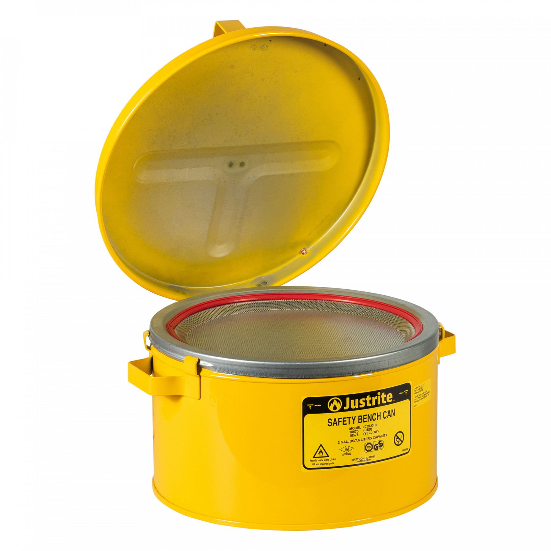 Sicherheits-Tauchbehälter für Kleinteile, 8  Liter in gelb
